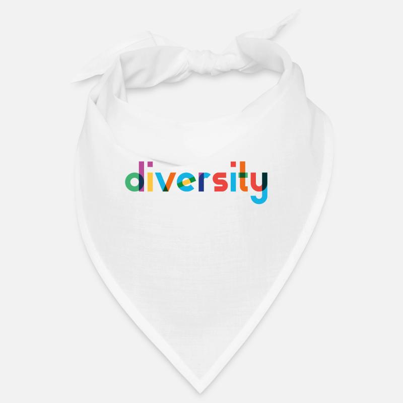 Diversité - Typographie arc-en-ciel Bandana