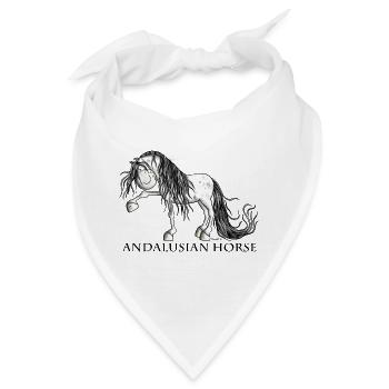 Süßer Andalusier - Bandana - Weiß - Vorne