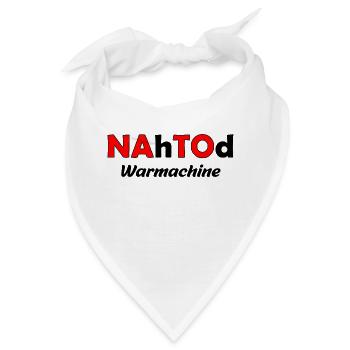 Nahtod Warmachine schwarz rot - Bandana - Weiß - Vorne