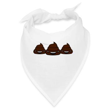 3 team freunde gruppe kleiner süßer niedlicher kot - Bandana - Weiß - Vorne