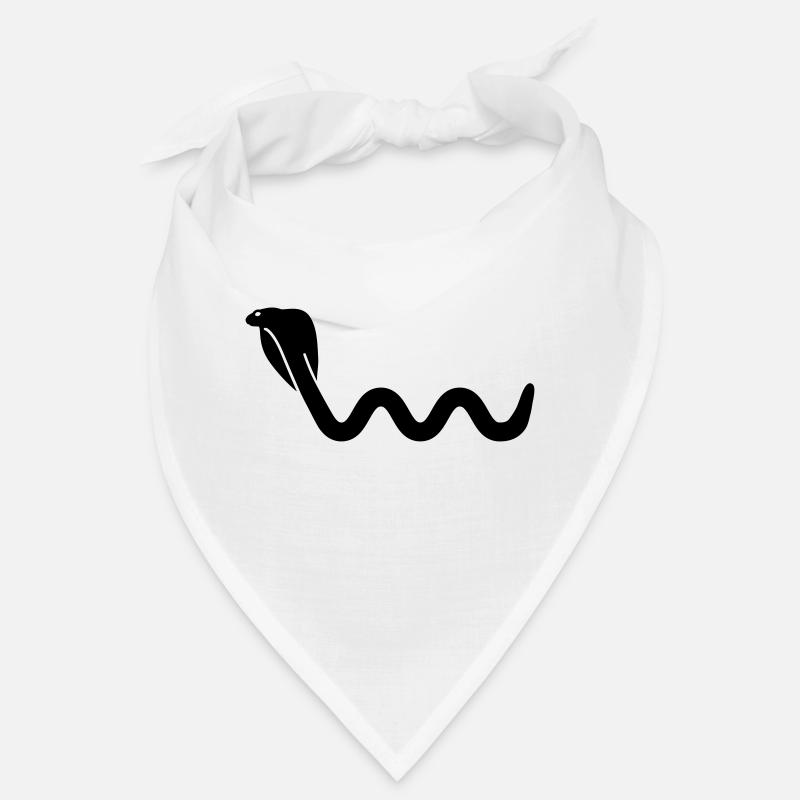 Schlange - Bandana - Weiß