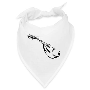 mandoline musiker - Bandana - Weiß - Vorne