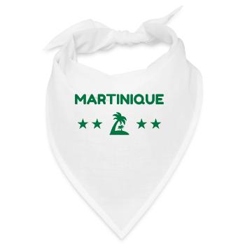 martinique / 972 / Frankreich / Karibik - Bandana - Weiß - Vorne
