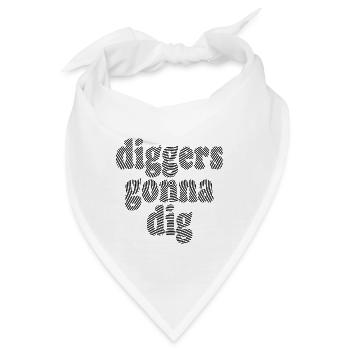 Diggers Gonna Dig Schallplatte Music Crate Diggers - Bandana - Weiß - Vorne