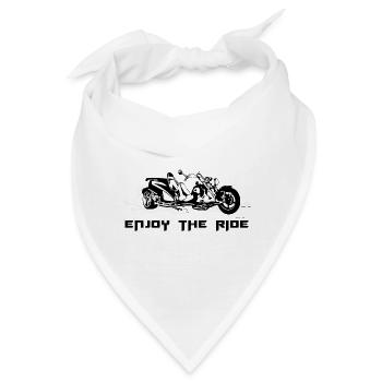 Bike Trike Chopper Motorrad - Bandana - Weiß - Vorne