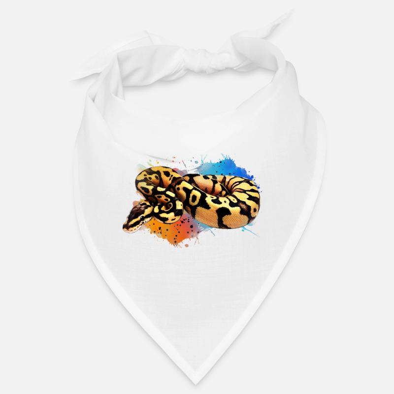 Ball Python Aquarell Reptile Keeper Snake Design Bandana