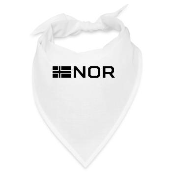 Norwegische Flagge - Bandana - Weiß - Vorne