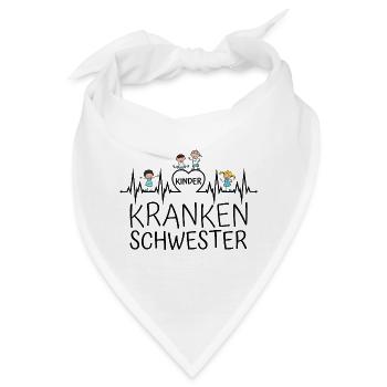 Kinderkrankenschwester Kinder Krankenschwester - Bandana - Weiß - Vorne