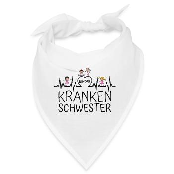 Kinderkrankenschwester Kinder Krankenschwester - Bandana - Weiß - Vorne