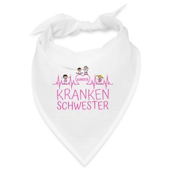 Kinderkrankenschwester Kinder Krankenschwester - Bandana - Weiß - Vorne