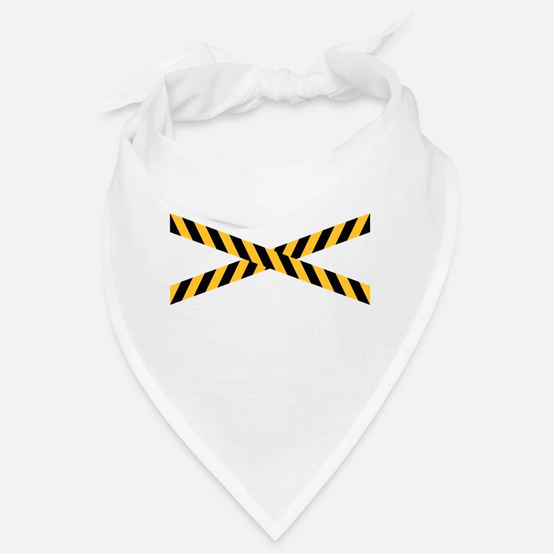 Ruban d'avertissement de conception de ligne Bandana