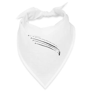 Flugzeuge - Bandana - Weiß - Vorne