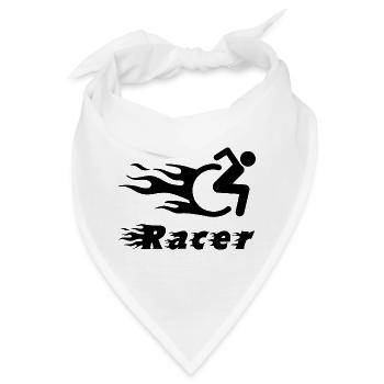 Behinderung schwarzer Humor Rollstuhl Handicap - Bandana - Weiß - Vorne