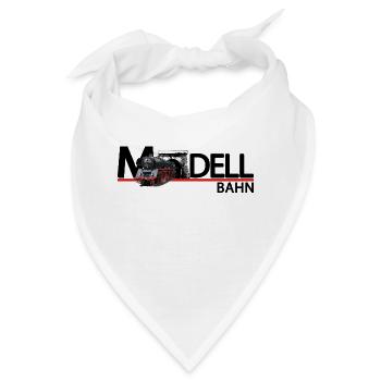 Modellbahn - Bandana - Weiß - Vorne