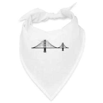Golden Gate Bridge - Bandana - Weiß - Vorne