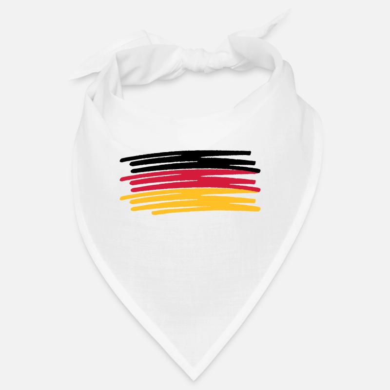 Allemagne couleurs crayon peint drapeau Bandana