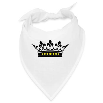 krone - Bandana - Weiß - Vorne