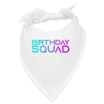 Birthday Squad - Bandana - Weiß - Vorne