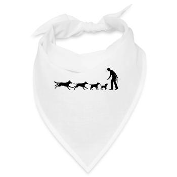 Hundeliebhaber - Bandana - Weiß - Vorne