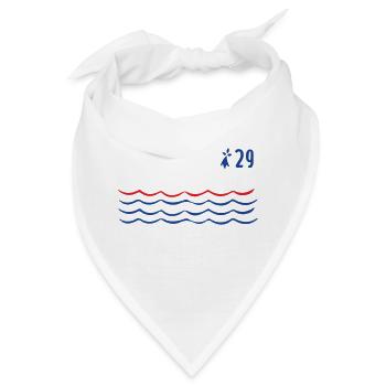 Bretagne 29 - Finistère - Bandana - Weiß - Vorne