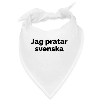 Ich spreche Schwedisch, schwedische Sprache Spruch - Bandana - Weiß - Vorne