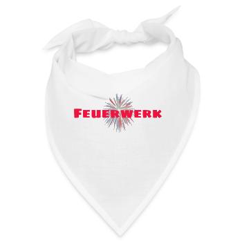 Feuerwerk - Bandana - Weiß - Vorne
