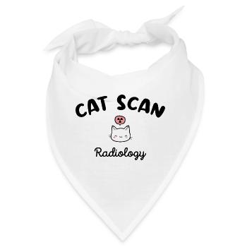 CAT SCAN Radio Manipulator Katzenradiologie - Bandana - Weiß - Vorne