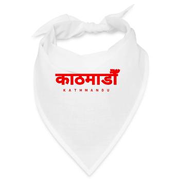 Kathmandu Nepal - Bandana - Weiß - Vorne