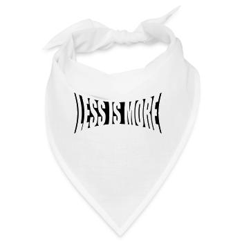 Spruch Logo Minimalismus - Bandana - Weiß - Vorne