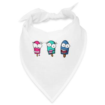 Eis - Bandana - Weiß - Vorne