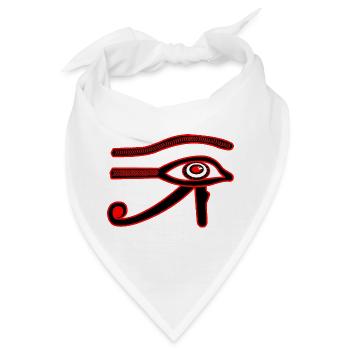 Auge des Ra Auge des Horus - Bandana - Weiß - Vorne
