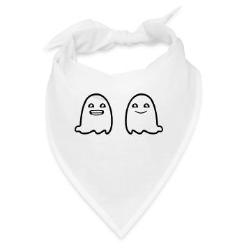 Ghosts - Bandana - Weiß - Vorne