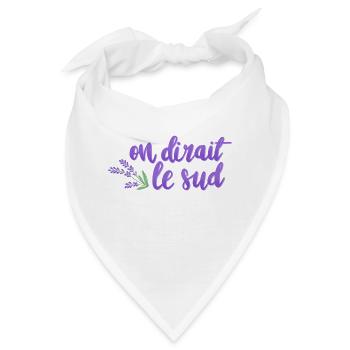 Sieht aus wie der Süden - Lavendel - Bandana - Weiß - Vorne