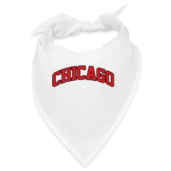 Chicago Logo: College-Design mit urbanem Stil - Bandana - Weiß - Vorne