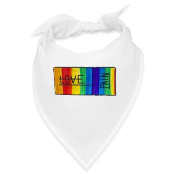 Love Kino Ticket - Bandana - Weiß - Vorne