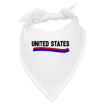 USA - Bandana - Weiß - Vorne