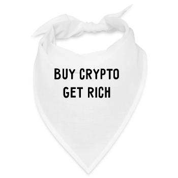 Crypto rich - Bandana - Weiß - Vorne