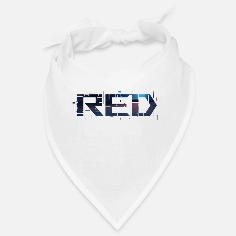 red - Bandana - blanc