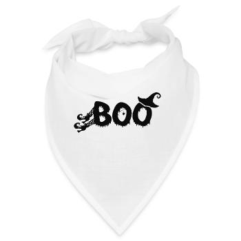 Boo Halloween - Bandana - Weiß - Vorne