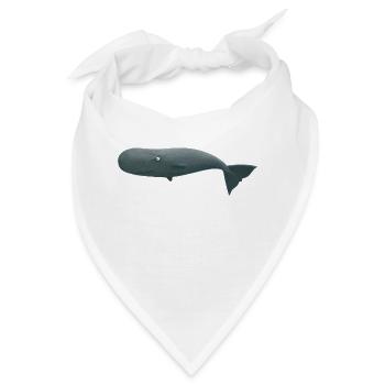 Der lustige Pottwal - Bandana - Weiß - Vorne