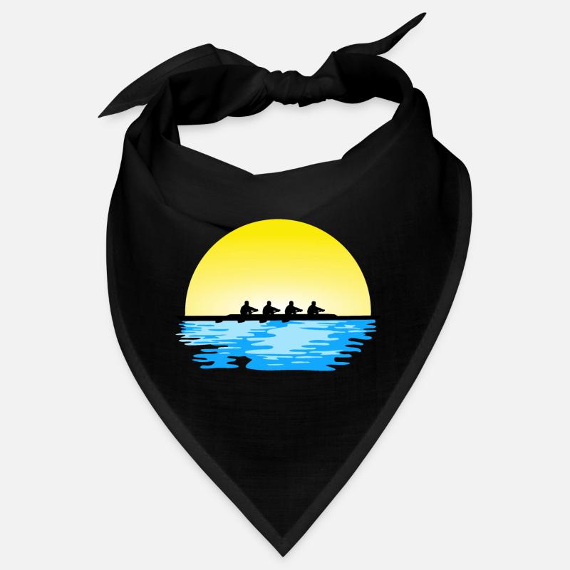 Aviron, équipe masculine d’aviron, eau et soleil Bandana