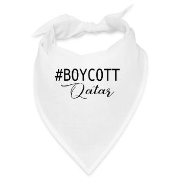 BOYKOTT KATAR - Bandana - Weiß - Vorne