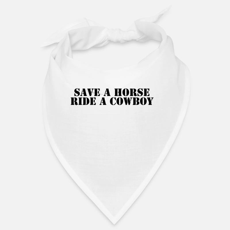 Rette ein Pferd Reiten Sie einen Cowboy Bandana