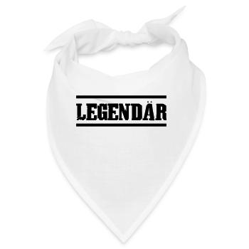 Legendär - Bandana - Weiß - Vorne