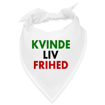 Weibliche Lebensfreiheit - Bandana - Weiß - Vorne