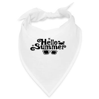 Hello Summer - Bandana - Weiß - Vorne