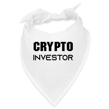 Bitcoin Trading Crypto Aktien - Bandana - Weiß - Vorne