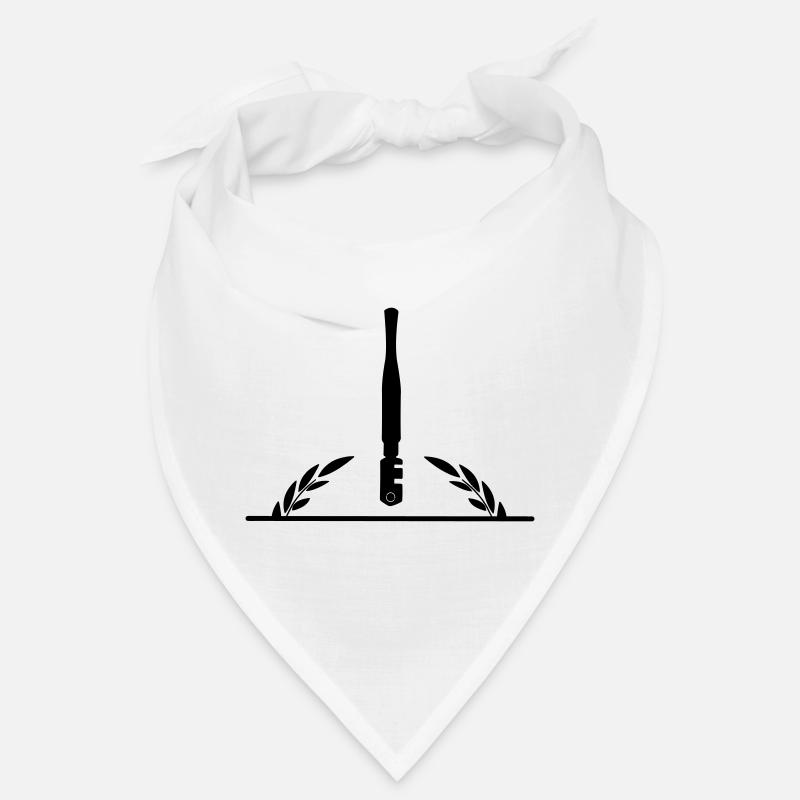 Logo vitrier transparent avec coupe-verre Bandana