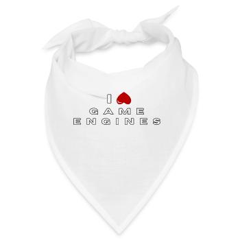Ich hasse Game-Engines - Bandana - Weiß - Vorne