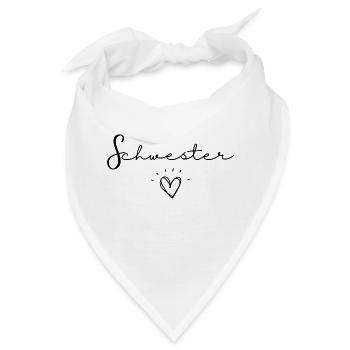 schwester - Bandana - Weiß - Vorne